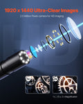 Endoscope Camera 1920P HD 8 LED IP67 Waterproof 3m Snake Scope