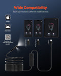 Endoscope Camera 1920P HD 8+1 LED 5m Snake Cable IP67 Android iOS