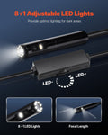 Endoscope Camera 1920P HD 8+1 LED 5m Snake Cable IP67 Android iOS