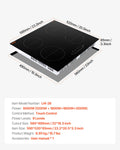 6000W 4 Burner Induction Cooktop Touch Control Electric