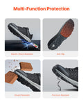 Steel Toe Work Shoes Men US9 Black Athletic Sneakers