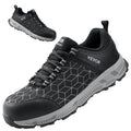 Steel Toe Work Shoes Men US 11 Wide Black Athletic Sneakers