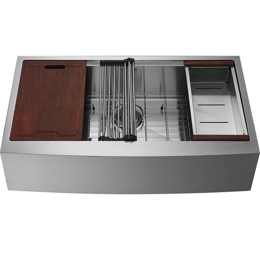 Cefito 36inch Stainless Steel Farmhouse Kitchen Sink Single Bowl