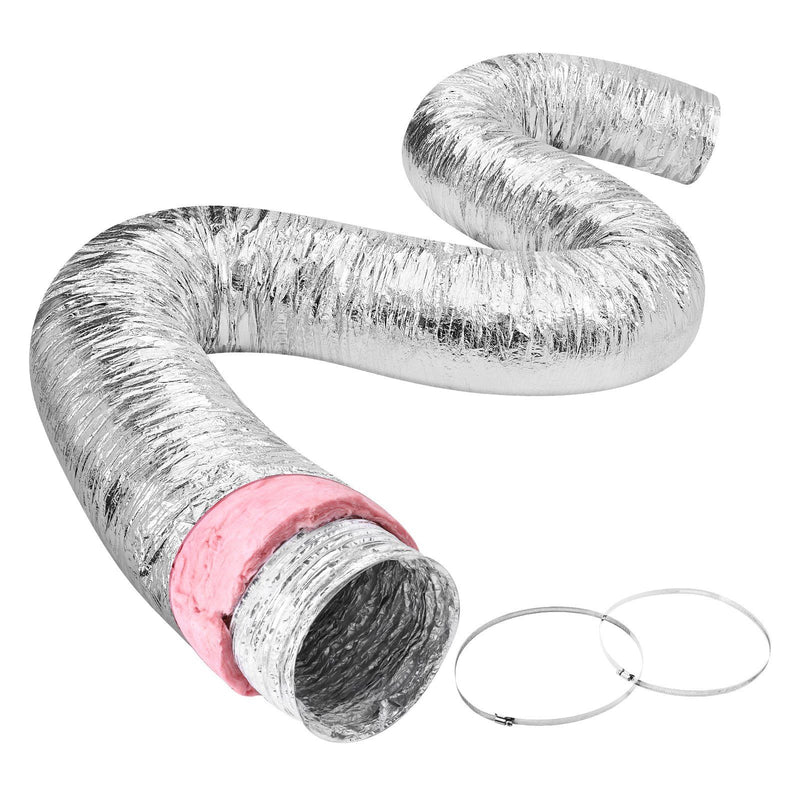 Dryer Vent Hose 254mm 7.62m Insulated Flexible Duct R-6.0