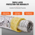 Dryer Vent Hose 127MM Insulated Flexible Duct 7.62M 2 Clamps