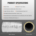 Dryer Vent Hose 127MM Insulated Flexible Duct 7.62M 2 Clamps