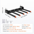 Clamp on Debris Forks to 1200 mm Bucket, 1200 kg Capacity Heavy Duty Clamp on Pallet Forks Attachments, Fit for Loader Bucket Skidsteer Tractor to Clean up Fallen Limbs Debris or Yard Wwaste
