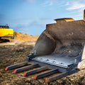 Clamp on Debris Forks 1200mm Bucket 1200kg Heavy Duty Pallet