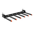 Clamp on Debris Forks 1500mm Bucket 2000kg Loader Skidsteer