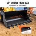 Bucket Tooth Bar 1650mm 8 Teeth 2000kg Loader Tractor Skidsteer