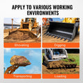 Bucket Tooth Bar 1800mm 9 Teeth 2000kg Tractor Loader Skidsteer