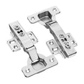 Cabinet Hinges, 60 Packs Full Overlay Kitchen Cabinet Door Hinges, 100 Degree Opening Angel Soft Close Concealed Cupboard Hinges for Frameless Cabinet Type, with Mounting Screws