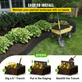 Landscape Edging 25.4cm Deep 91.44m Recycled HDPE Flexible Garden Border