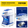 Commercial Ice Shaver 200KG/H Ice Crushing Machine Snow Cone