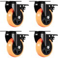 Cefito 4x 101.6mm Swivel Caster Wheels 159kg Load Capacity Locking