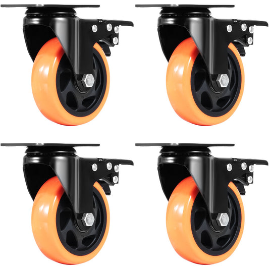 Cefito 4x 101.6mm Swivel Caster Wheels 159kg Load Capacity Locking