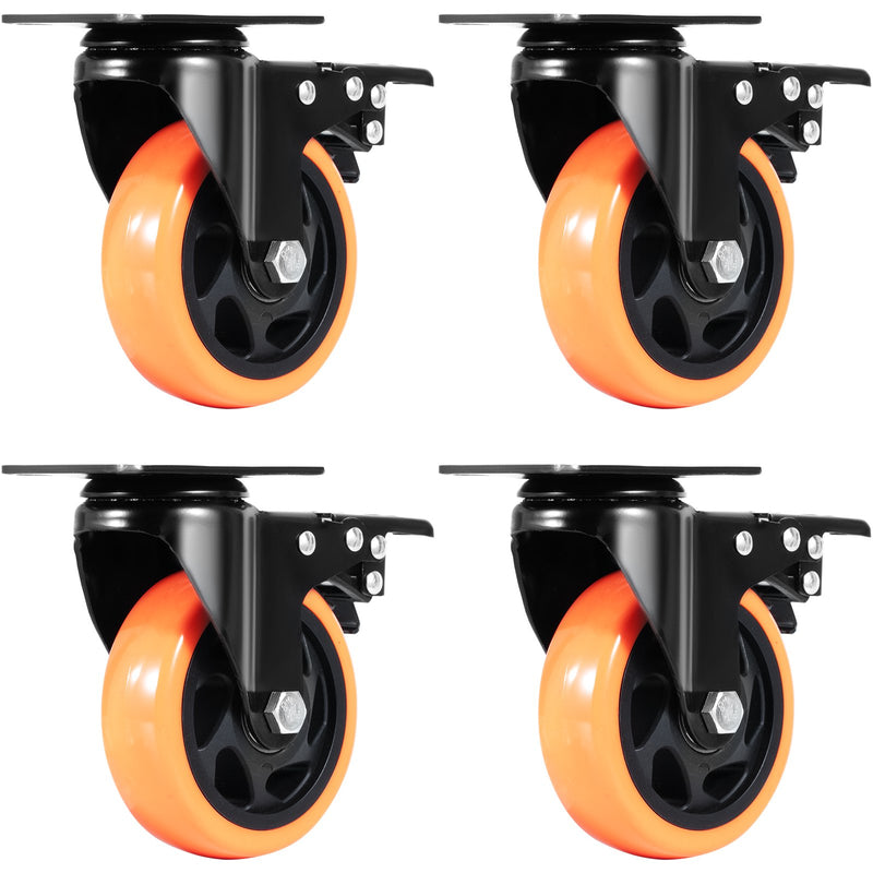 Cefito 4x 101.6mm Swivel Caster Wheels 159kg Load Capacity Locking