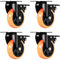 Cefito 4x 101.6mm Swivel Caster Wheels 159kg Load Capacity Locking