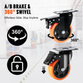 Cefito 4x 101.6mm Swivel Caster Wheels 159kg Load Capacity Locking