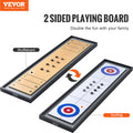 Shuffleboard Curling 2 in 1 Board Game 114cm Portable Tabletop