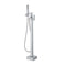 Freestanding Bath Tub Faucet Floor Mount Mixer Tap Swivel Spout