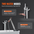 Freestanding Bath Tub Faucet Floor Mount Mixer Tap Swivel Spout