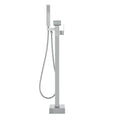 Freestanding Bath Tub Faucet Floor Mount Mixer Tap Swivel Spout