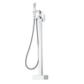 VEVOR Freestanding Bath Faucet Floor Mount 360° Swivel Shower Mixer Taps