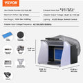 Airbrush Spray Booth Portable 4 LED Light Dual Fan Turntable Hose