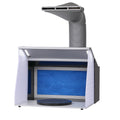 Airbrush Spray Booth Portable 4 LED Light Dual Fan Turntable Hose