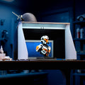 Airbrush Spray Booth Dual Fans 545x475x370mm LED Lights Hose