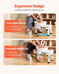 Pottery Wheel 28cm 60-300 RPM Electric Ceramic Machine Foot Pedal