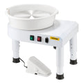 Pottery Wheel 28cm 60-300 RPM Electric Ceramic Machine Foot Pedal