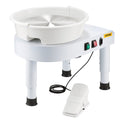 Pottery Wheel 28cm 60-300 RPM Electric Ceramic Machine Foot Pedal