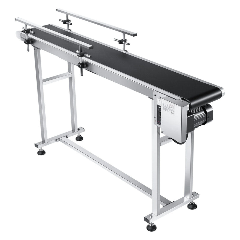 VEVOR Belt Conveyor 1498x198mm Stainless Steel Motorized PVC