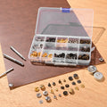 Leather Working Tools Kit 61 PCS Canvas Bag Craft Stamping