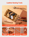 Leather Working Tools Kit 59 PCS Craft Engraving Stamping Sanding