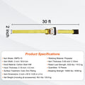 10x Ratchet Tie Down Straps 10000 lbs 2m Heavy Duty