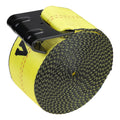 Winch Straps 10.2cm x 9.1m 2.7T Load 10 Pack Yellow Truck Tie