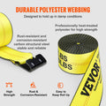 Winch Straps 10.2cm x 9.1m 2.7T Load 10 Pack Yellow Truck Tie