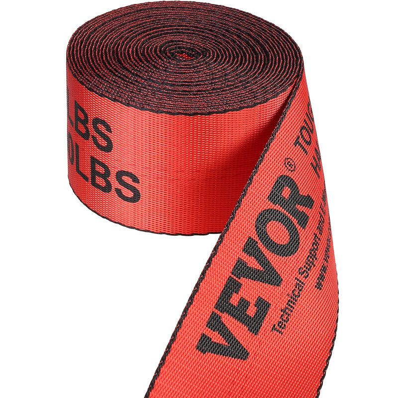 Winch Straps 10.2cm x 9.1m 2.7T Load 10 Pack Truck Tie Downs