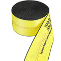 Winch Straps, 10.2 cm x 12.2 m, 2.7T Load Capacity, 8.2T Break Strength, Truck Straps with Flat Hook, Flatbed Tie Downs Cargo Control for Trailers, Farms, Rescues, Tree Saver, Yellow (10 Pack)