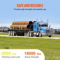 Winch Straps 10.2cm x 12.2m 2.7T Load 10 Pack Yellow Truck Tie