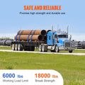 Winch Straps 10.2cm x 9.1m 2.7T Load 8.2T Breaking 10 Pack Blue