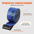 Winch Straps 10.2cm x 9.1m 2.7T Load 8.2T Breaking 10 Pack Blue