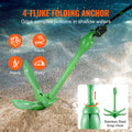 Kayak Anchor Kit 3.5lb 8m Rope Buoy Folding Boat Anchor Storage