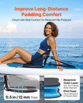 Kayak Seat 12mm Padded Universal SUP Canoe Back Support Storage Bag