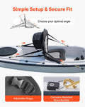 Kayak Seat 12mm Padded Universal SUP Canoe Back Support Storage Bag
