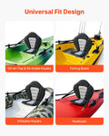 Kayak Seat 12mm Padded Universal SUP Canoe Back Support Storage Bag