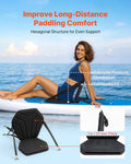 Kayak Seat 31mm Thick Padded Cushion Back Support Storage Bag